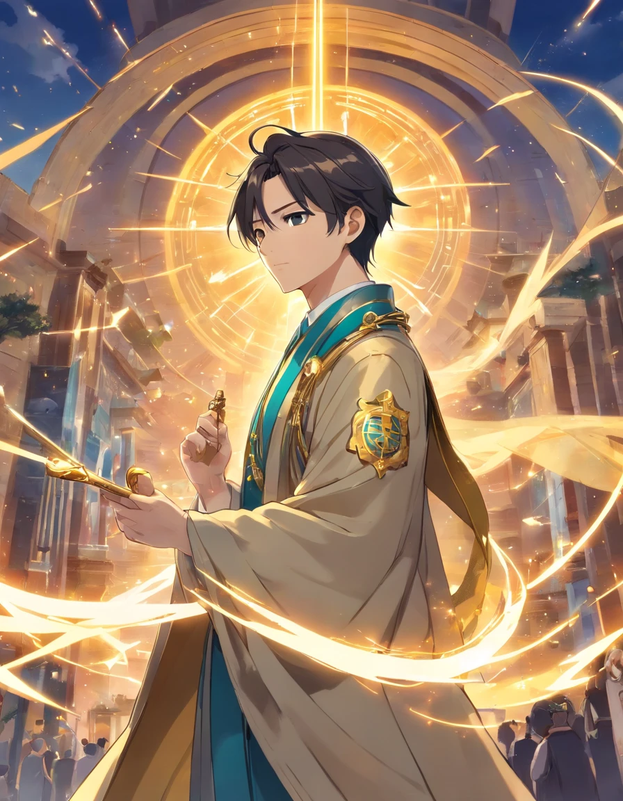 A modern-day Constantine I、Considered a leader with political astuteness and strategic insight。彼はEconomy and tradeの発展に重点を置き、will pursue the prosperity of the nation。Also、彼はReligious Freedomを尊重し、People of different faiths々It will promote the coexistence of。 Constantine I was also a powerful military leader.、現代の彼は国家のSecurity guaranteesに重要な役割を果たすでしょう。He pursued a strategy that combined technological advances with military developments.、We will build a modern defense system to deal with modern threats.。 Also、Constantine I recognized the importance of education.、It will focus on disseminating knowledge and promoting culture.。Through his reform of the education system and his encouragement of art and literature,、It will support the education and cultural growth of the people.。 All in all、A modern-day Constantine I強力で野心的な指導者であり、Economy and trade、Religious Freedom、Security guarantees、We will pursue national development and prosperity in many areas, including education.。masterpiece。top-quality。Super beautiful。The ultra -The high-definition。detaileds。exquisite。Character Settings。Concept Art。Digital Art。Full body portrait