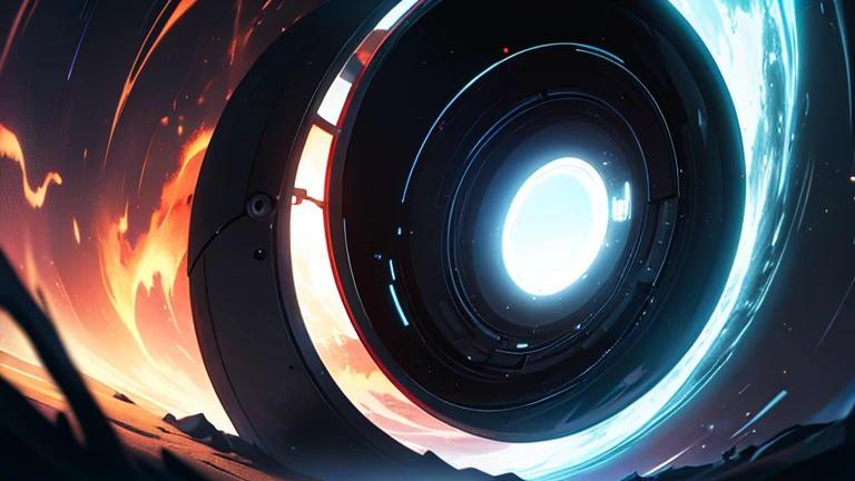 Round shape, Color: Black, It looks like a mysterious portal