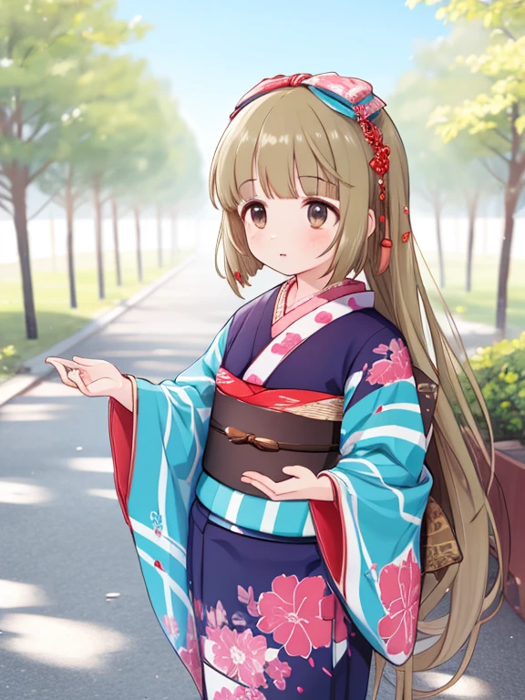 One girl,yorita yoshino,Datsumi's Guide,Long Hair,kimono,Hair Ribbon,Removable sleeves,
Outdoor,
