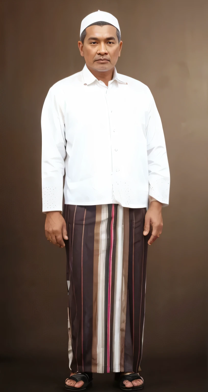 hyper realistic a man muslim indonesian