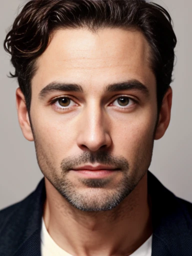 photorealistic portrait of a jew actor, focus on face.