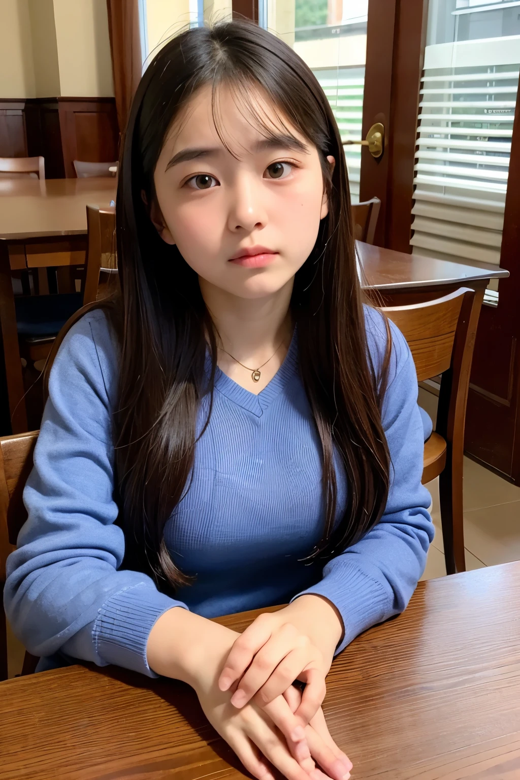 ((highest quality)), ((Tabletop)), (detailed), Perfect Face、12-year-old girl、camisole、The lender's organization is very short、he is short、Laughter、city(Tokyo cityscape)