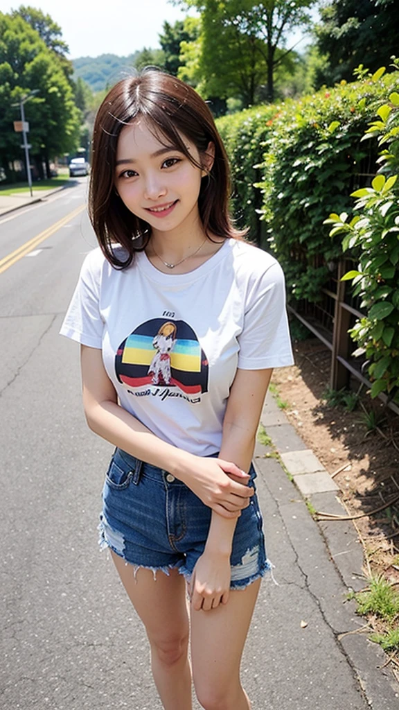 Imagine a cute girl wearing a mud-dyed graphic t-shirt.。
she明るい笑顔を浮かべ、柔らかなexpressionで周囲を明るく照らしています。That smile is as warm as sunlight、people々It warms the heart of。Her eyes sparkle、Full of curiosity and fun。その愛らしいexpressionは、Everyone is captivated、Spread positive vibes around her。
Her fashion styleは、The main focus is on mud-dyed graphic T-shirts。The T-shirt features a bold mud-dyed pattern.、A vibrant color palette that catches your eye。The soft fabric fits her body perfectly.、It beautifully highlights her curvaceous curves.。The T-shirt felt comfortable against her skin.、Allows freedom of movement。
Her style is simple yet sophisticated.、He is wearing a mud-dyed T-shirt with style.。she、Pair with denim shorts or skinny jeans、Completes a casual yet stylish look。Her feet landed lightly in white sneakers.、It represents her free spirit.。
In the background、There is a bright and open atmosphere。The landscape is full of natural beauty.、It matches her bright smile。Lush parks and beautiful coastlines、She brings a wealth of energy and vitality to those around her.。彼女の周りには友peopleや家族が集まり、There are lots of smiles and laughter。
A cute girl wearing a mud-dyed graphic T-shirt、Shining brightly like the sun、Brings positive energy to those around you。Her fashion style、expression、The background is harmonious、It creates a comfortable atmosphere。Her presence、people々Bring joy and happiness to、She enjoys the glow herself。