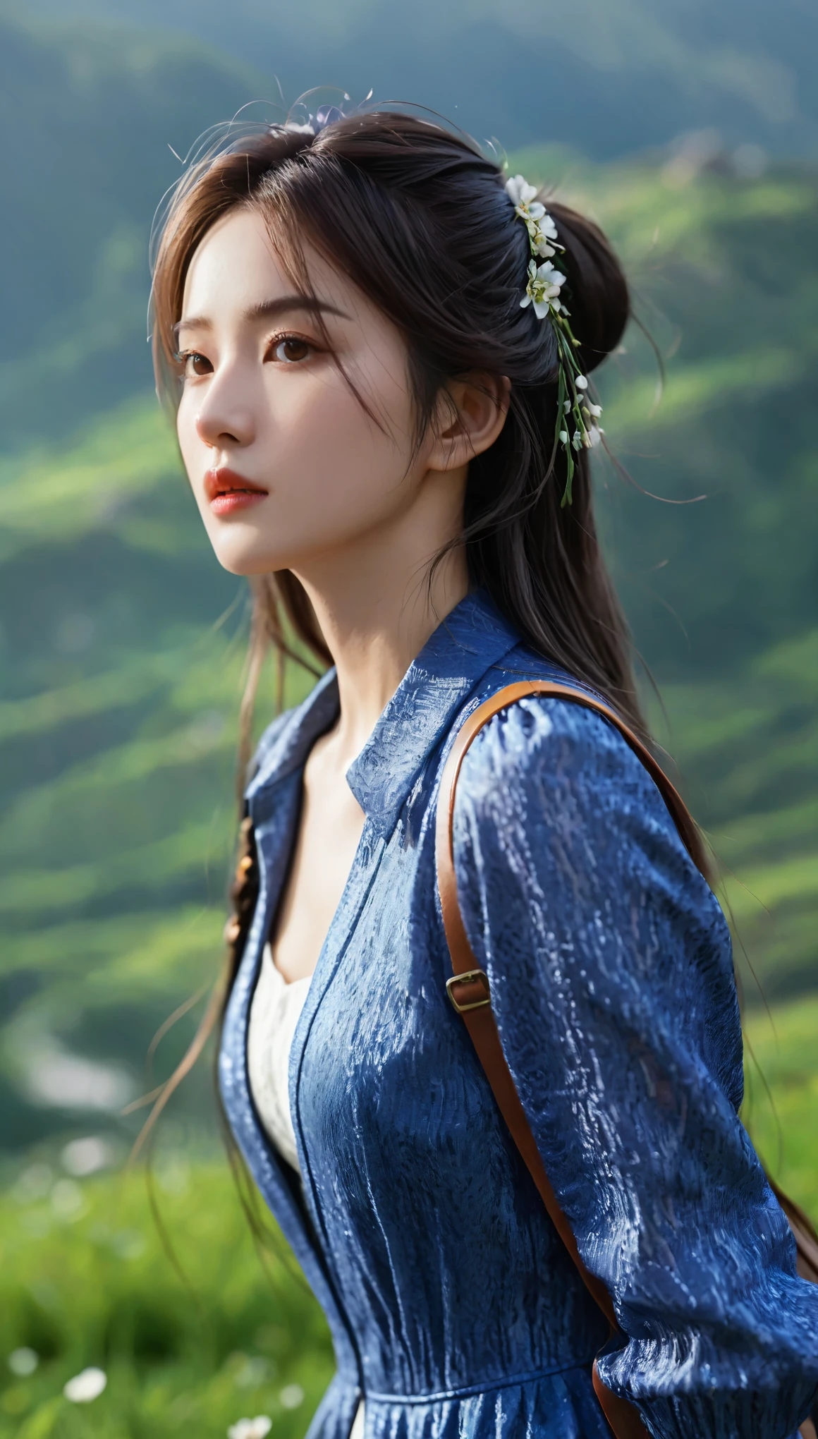 Model shooting style, (Extremely detailed CG Unity 8K wallpaper), Full-length photos of the world's most beautiful artworks, Medieval Queen, Greenville, dark skin, black women, Gold Crown, diamond, Medieval architecture, Professional Majestic Oil Paintings by Ed Blinkey, Artai Guéran, Studio Ghibli, author:Jeremy Mann, Greg Manches, Antonio Moro, Popular on artstation, Popular on CGsociety, Wheels within wheels, High Detail, Clear focus, Dramatic, Photorealistic art by midjourney and greg rutkowski
