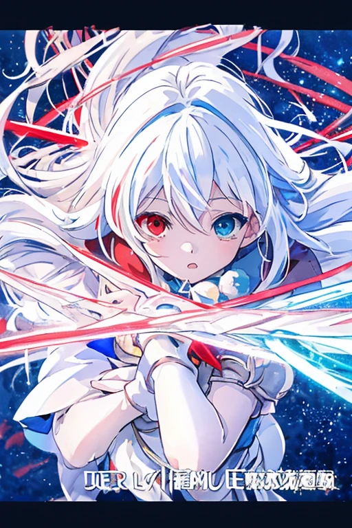 anime girl with long white hair holding a ice sword, ice magic circle, best anime 4k konachan wallpaper, white haired deity, zerochan art, anime art wallpaper 8 k, anime style 4 k, ufotable art style, detailed key anime art, anime art wallpaper 4 k, anime art wallpaper 4k, ryuko matoi, white haired, anime wallaper, (((heterochromia, blue and red eyes)))