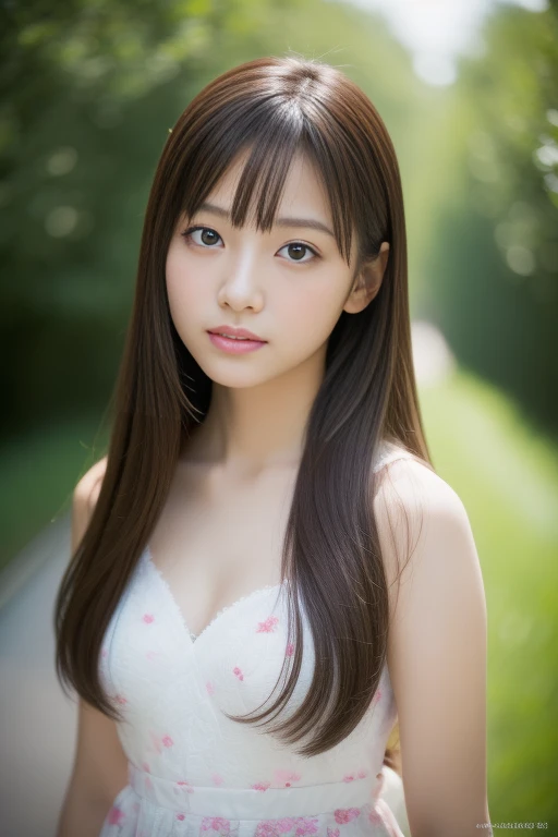 (masterpiece、16k image、high resolution、highest quality)、solo、One Girl、(Japanese Girls' High School Sailor Uniform,perfection)、(Perfect Anatomy,Beautiful body、Healthy Body、Beautiful Skin)、sunny day、Black-haired、ponytail、black eye、On the way home、Small Tits:1.5、School zone、artistic.、Beautiful woman、Beautiful Body、smile、Age 22