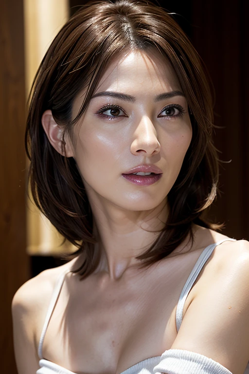 UHD, retina, textured skin, anatomically correct, high quality, highres, best quality, Award winning beautiful Japanese actress,(photo Realistic:1.4), (hyper Realistic:1.4), (Realistic:1.3),Very detailed, Edge Orgasm,顔 Focus, Age 35,Realistic skin texture,