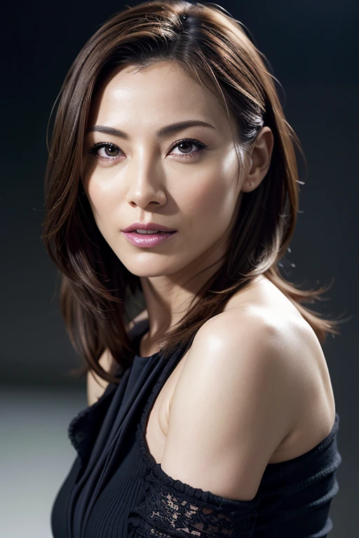 UHD, retina, textured skin, anatomically correct, high quality, highres, best quality, Award winning beautiful Japanese actress,(photo Realistic:1.4), (hyper Realistic:1.4), (Realistic:1.3),Very detailed, Edge Orgasm,顔 Focus, Age 35,Realistic skin texture,business suit,