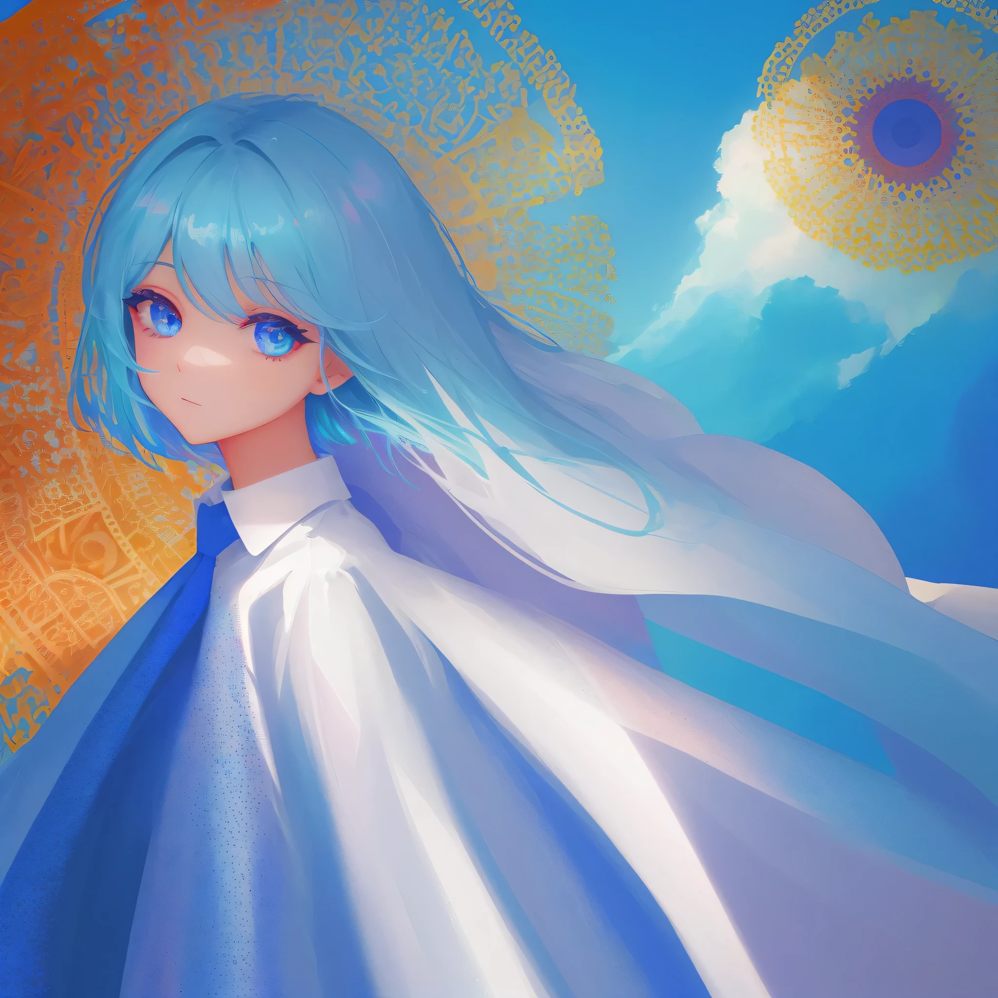 woman with red eyes stands in front of the window, huge eye in the background, colorful background, eyes, trending on pixiv, There&#39;s this creepy atmosphere behind her, panoramic view of a girl, animated lighting, forced witness, Glass lid, illuminated by a flickering television screen, demonstration of a work of art fascinating art Living girl,convey a sense of mystery and intensity,from a famous anime artist, with a dark and atmospheric background filled with экраны and displays, but I catch the viewer

