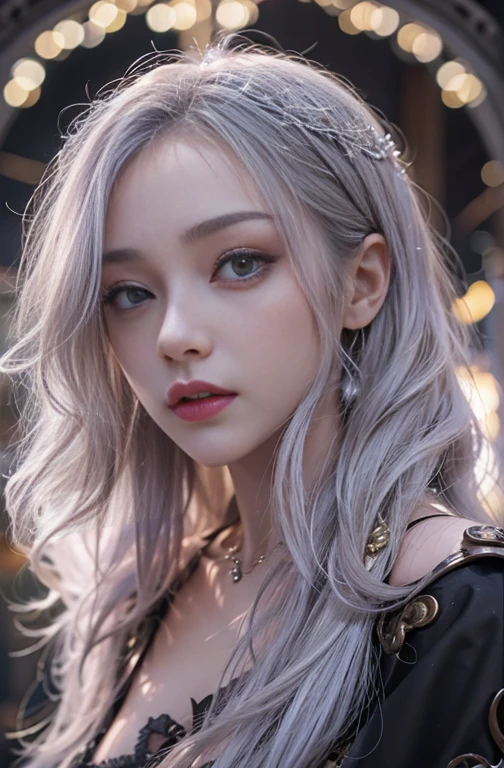 (masterpiece:1.3), (8k, Realistic, RAW Photos, Best image quality: 1.4), Fair-skinned fairy woman、blow long hair、Hair blowing in the wind、:2.0、Highly detailed face、Attention to detail、double eyelid、Chest to chest、Sharp focus:1.2、Beautiful woman:1.4、 Brunette Hair、highest quality、masterpiece、超A high resolution、(Realistic:1.4)、Highly detailed and professionally lit smiles, Gothic Costume、Dark Street ,Shoulder out、thin、Serious expression、black goth fashion:1.2 , Short-haired、Deadly position, Gorgeous Necklace , one person、whole body, Giant black angel wings on the latissimus dorsi、Rainy , Yellow Eyes、both hands, Perfect Fingers.