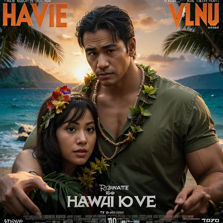 Hawaii movie poster with 10 characters