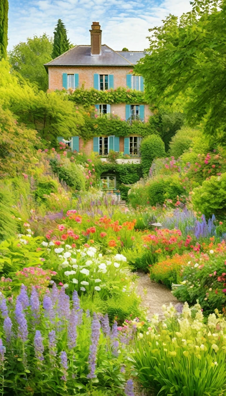 Claude Monet Style/Claude Monet style,garden