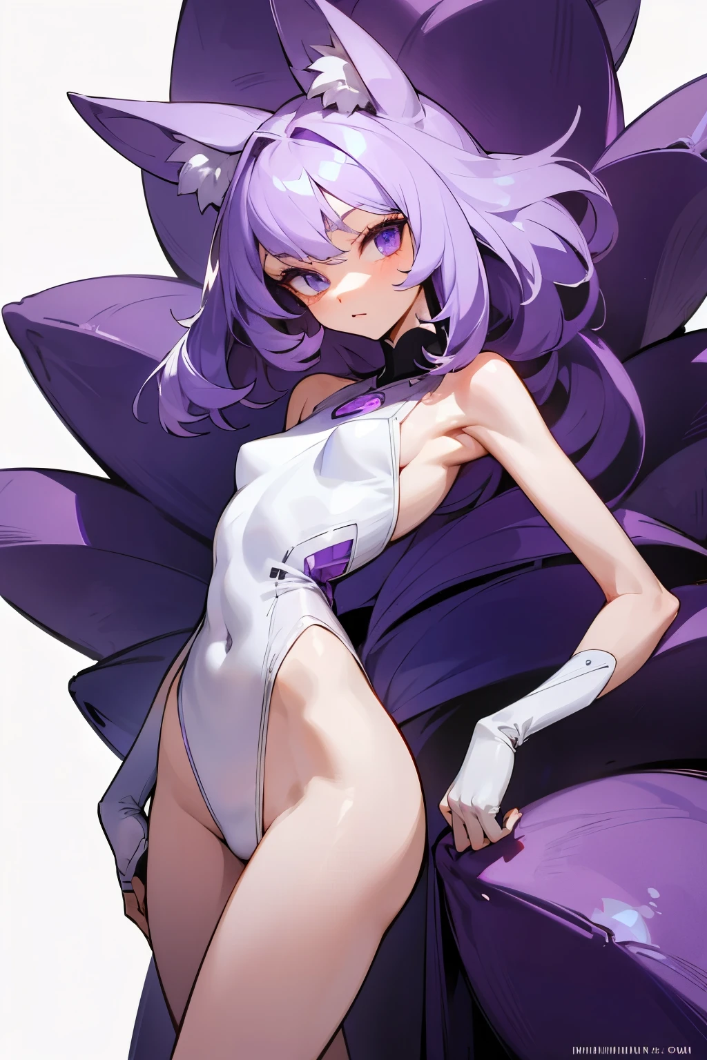 Character is a young girl, approximately 18-19 years old, approximately 165 cm tall. Slim body, good figure, proportionate figure, cute face, eye color and hair color are amethyst purple. Hentai