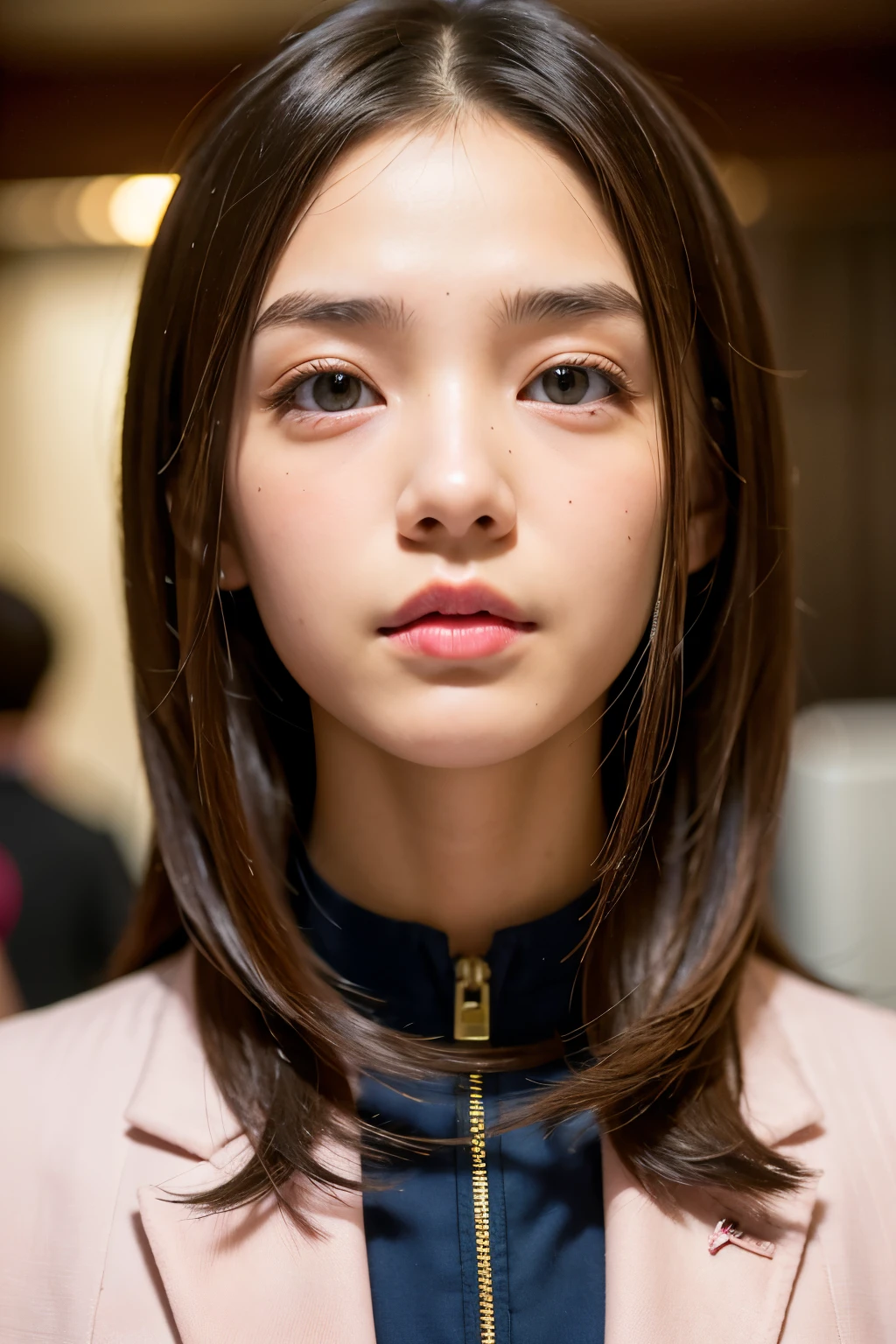 ((highest quality)), ((Tabletop)), (detailed), Perfect Face、12-year-old girl、camisole、The lender&#39;s organization is very short、he is short、Laughter、city(Tokyo cityscape)