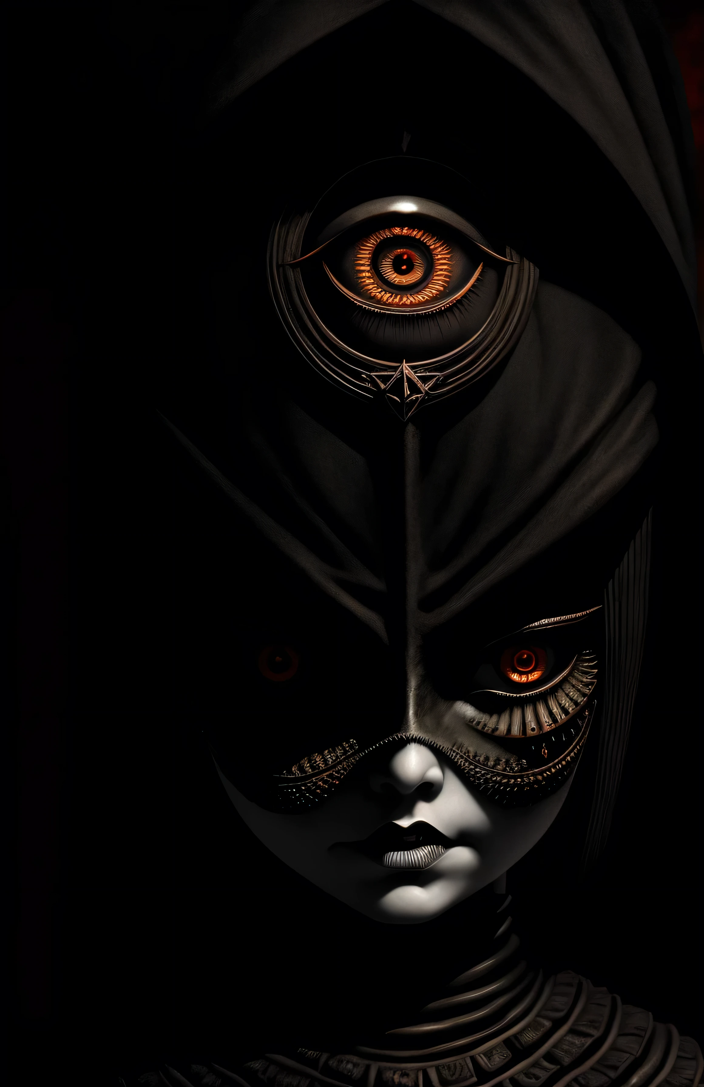 halloween,Pumpkin head,dreamlikeart the all seeing eye by H.R. Giger, Junji Ito, Greg Rutkowski, WLOP
detailed paint of wednesday addams, highly detailed paiting by Ray Donley, 8k, royal paiting, dynamic lighting, colorfull lighting,, 8k, 4k, (highres:1.1), best quality;