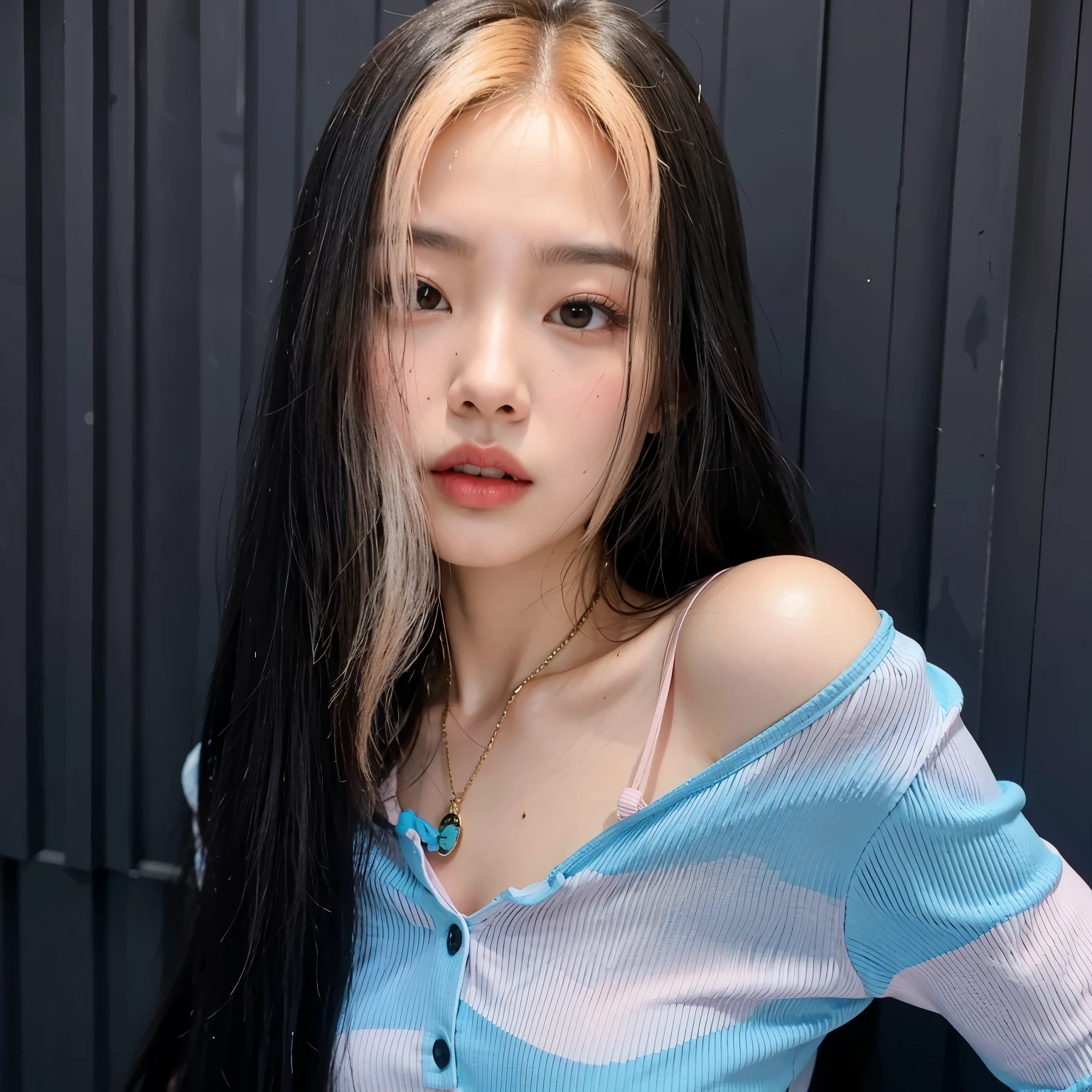 Arapé Asian woman with long black hair wearing a pink shirt, blackpink jennie, Blackpink&#39;s Roseanne Park, Retrato de Josh de Blackpink, Josh de Blackpink, with long white hair, Jaeyeon Nam, Taejun Kim, common ratio, Yanjun Chengt, Best Face, with long white hair, Heonhwa Choi, Korean writer