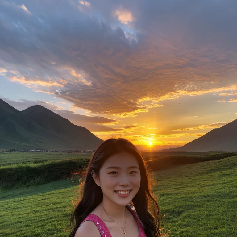 hair, Hmm., highest quality, masterpiece: 1.2), (Realistic, photoRealistic: 1.37),Spectacular view of the sunset shairy and clouds、Amazing mountain views、3 slim beauties, (slim face),Happy、 the best smile、Fox face、Berry Short、(Because I&#39;thin), (Brown Hair), (Shortcuts), Long sleeve shirt、Winter Fashion、Columbia、Brazilian、Japanese、Dutch、German、Portuguese、Belgian、Italian、French,Champagne、sparhairling wine、 (erupt), (slim body), (Brown Hair), (Shortcuts), Pure beauty、cheehairs turn a little red, (39 years old), 38 years old, alone, Outside the window, a beautiful and detailed night view unfolds......, restaurant, wine glass is sitting, At night, In a prominent place (from the Upper Body) Nova Frog Style, actress, model, Upper Body, White wine, slim, wine glass, Very beautiful night view, wine glass Put in the Middle, Happy smile, (smile: 1.15), 