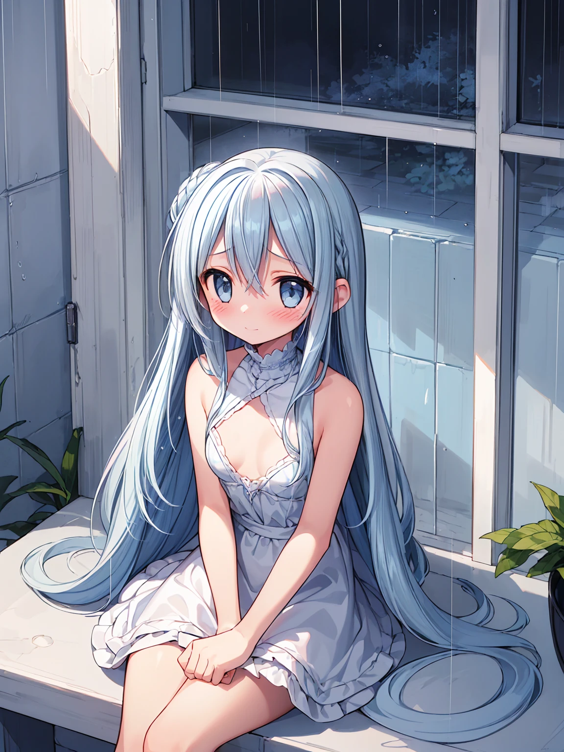 masterpiece, best quality, extremely detailed, (illustration, official art:1.1), 1 girl ,(((( light blue long hair)))), ,(((( light blue long hair)))),light blue hair, ,, long hair ((blush)) , cute face, big eyes, masterpiece, best quality,(((((a very delicate and beautiful girl))))),Amazing,beautiful detailed eyes,blunt bangs((((little delicate girl)))),tareme(true beautiful:1.2), sense of depth,dynamic angle,,,, affectionate smile, (true beautiful:1.2),,(tiny 1girl model:1.2),)(flat chest)),masterpiece,best quality, masterpiece, highres,
1girl,1 girl, sitting in a car, depressed expression, lonely, disappointed, raining outside, night
