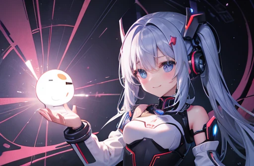 The robot girl smiled and grabbed my hand、It took me to a dream world。