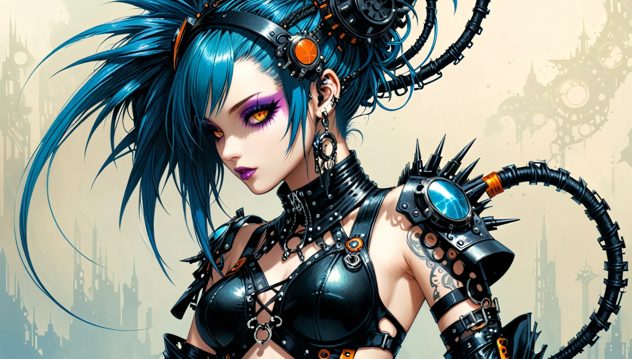 cybergoth fashion by Aaron Horkey,