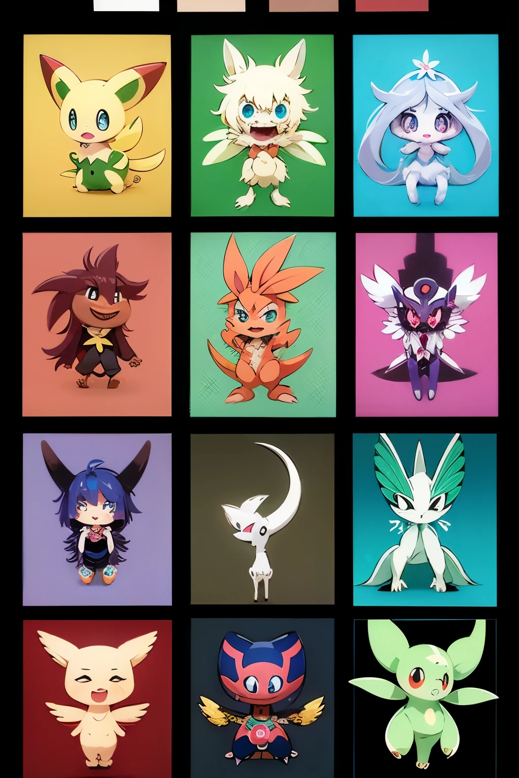 Novos pokemons , de varios tipos