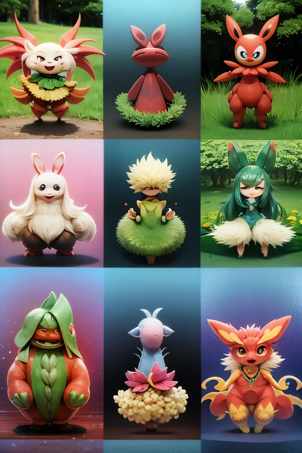 Novos pokemons , de tipo plantas