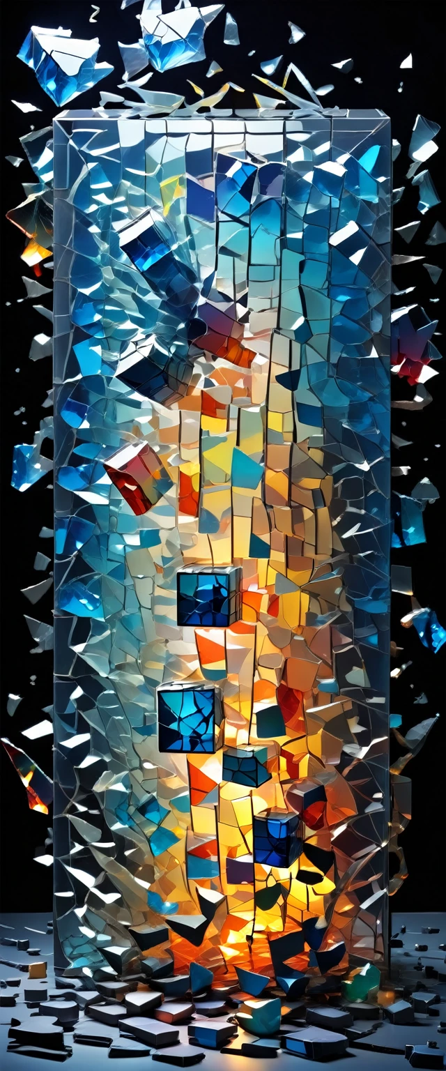 ral-3dcubes,Made_of_pieces_broken_glass,The void roared and trembled violently,and the whole universe was shaking like a broken painting,as if there was a rushing sound,about to burst,
The box was too mysterious. After cracks appeared,the overflowing light rain became stronger by an unknown number of times,
Shi Hao was under tremendous pressure,and he couldn't bear it anymore. The substance in this box was too terrifying. It wanted to erode him and cause him to fall into the darkness,
It pours out divine radiance,but the result is like a surge of the most intense dark matter,
Sacred dark matter,the older pure dark matter,