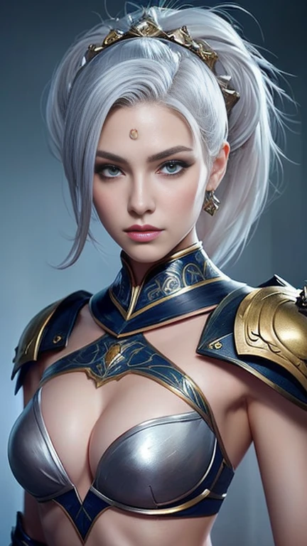 war witch,beautiful girl,Warrior,Beautiful silver hair,luxury,wonderful,elegant,complicated,High detail,Digital Painting,Art Station,Concept Art,Sharp Focus,Illustration,Art by Ross Tran,sexy ultra micro bikini,Perfectly beautiful big bust,beautiful abs,Perfectly beautiful designed and detailed face,Perfectly beautiful hair,god々Cool atmosphere,Perfectly beautiful and balanced body,silky and beautiful skin,Perfectly beautiful and balanced face,have a beautiful designed and detailed spear in hand, Perfectly beautiful designed and detailed Mysterious tattoos,Perfectly beautiful designed and detailed armor,Feminine figure.Beautifully and delicately designed hair accessories,Fighting on the battlefield