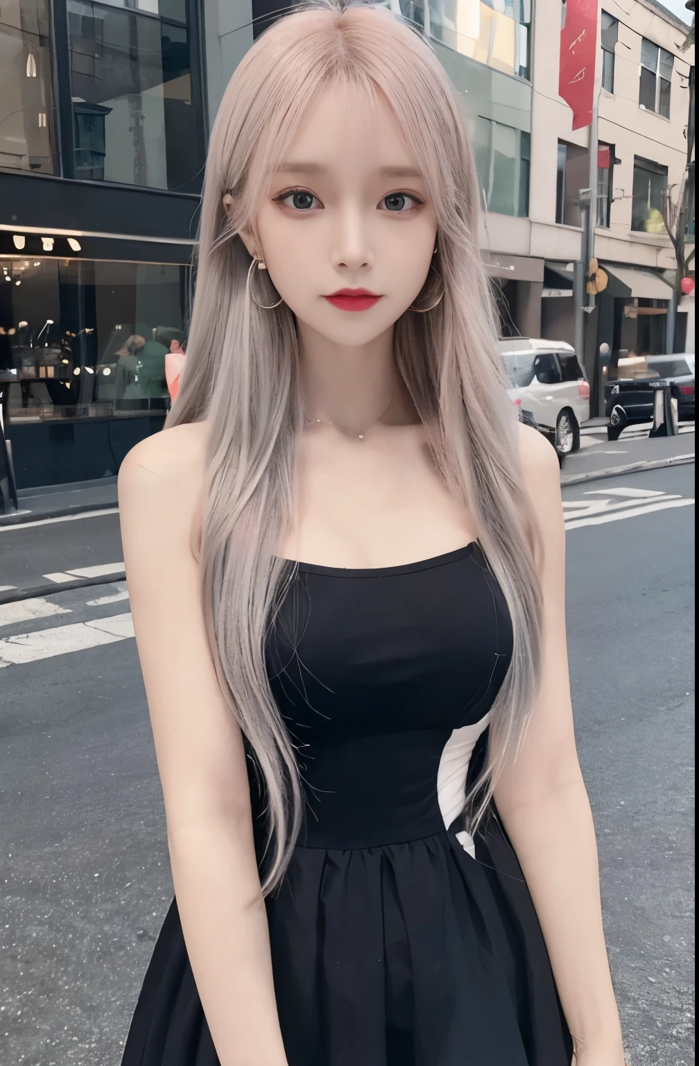 {Tabletop}, highest quality, {{{{{{Tabletop}}}}}}, {{{{{{Game CG}}}}}}, {{{{{{Best Shadow}}}}}}, {Lighting}, {{{{{{{{Dynamic Angle}}}}}}}}, {{{Beautiful night view}}}, {{{{{Building Street}}}}}, {{One Girl}}, {Lady}, {{{{Ultra-Real 8K, Hmph,}}}}, {{{{Skirt flutters}}}}, Realistic, {{highest quality}}, {{{Super detailed}}}, {{{Best illustrations}}}, {{{{Very delicate and beautiful}}}}, {Glowing Earrings}, {Beautiful red eyes}, {eyelash}, {Round eyes}, {{{Gemstone Eyes}}}, {Sparkling eyes}, {Glowing Eyes}, {{Sparkling eyes}}, {In detail}, {{Beautiful detailed girl}}, {{{{{{{{{{Wind}}}}}}}}}}}, {{{{{{{Floating Hair}}}}}}} , {{{{Narrow Face}}}}, {lipstick}, {{{clavicle}}}, {{{Big Breasts}}}, {Reman}, {{{{{{{{Ridiculously long hair}}}}}}}}, {{{{{Delicate and beautiful face}}}}}, {{{Half Up / Upstyle}}}, {{{white gradation hair}}}, {Shiny Hair}, {Shiny skin}, {{{{Red skin}}}}, {{Hair in one eye}}, {{{{See-through outerwear}}}}, {{{{{{Black Dress}}}}}}}, Gothic ta、Mini Dress、{{{{{Bright red inner hair}}}}, {{{{{{be impressed}}}}}}, {{{{{Gentle expression}}}}}, {{{Pointing finger up}}}, Browsing Caution,