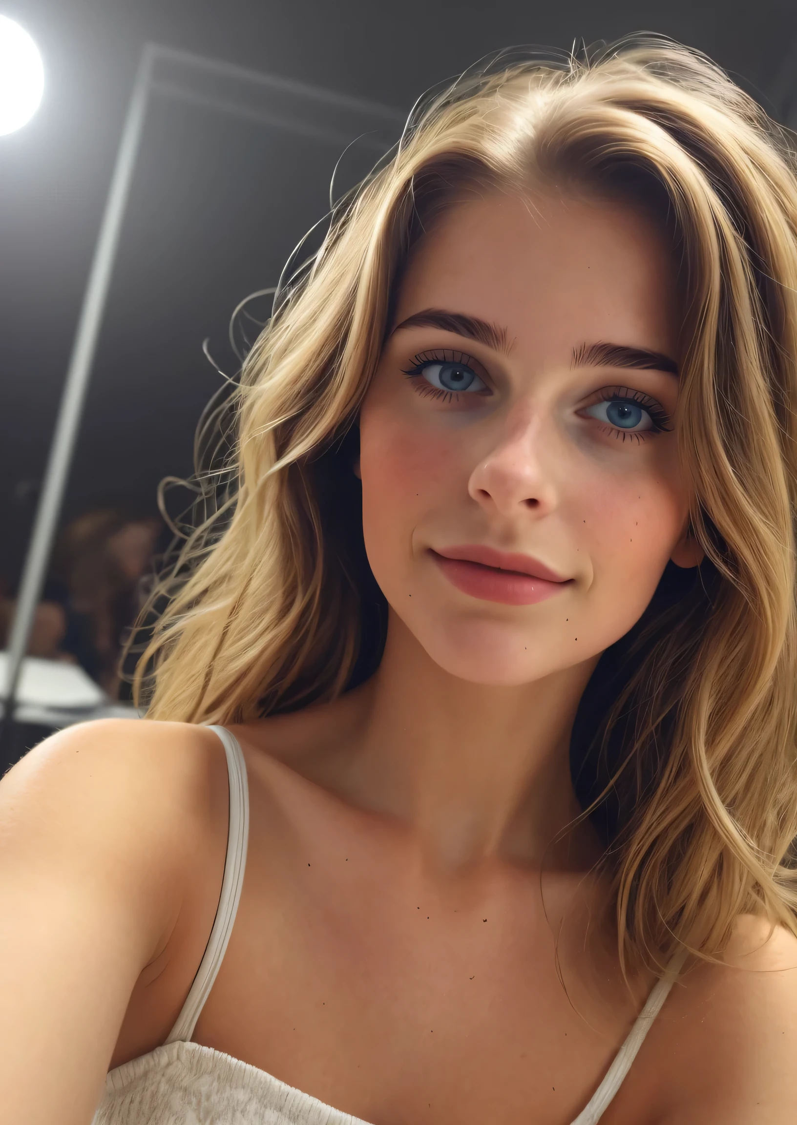 Beautiful young woman taking a selfie, Taken with iPhone camera