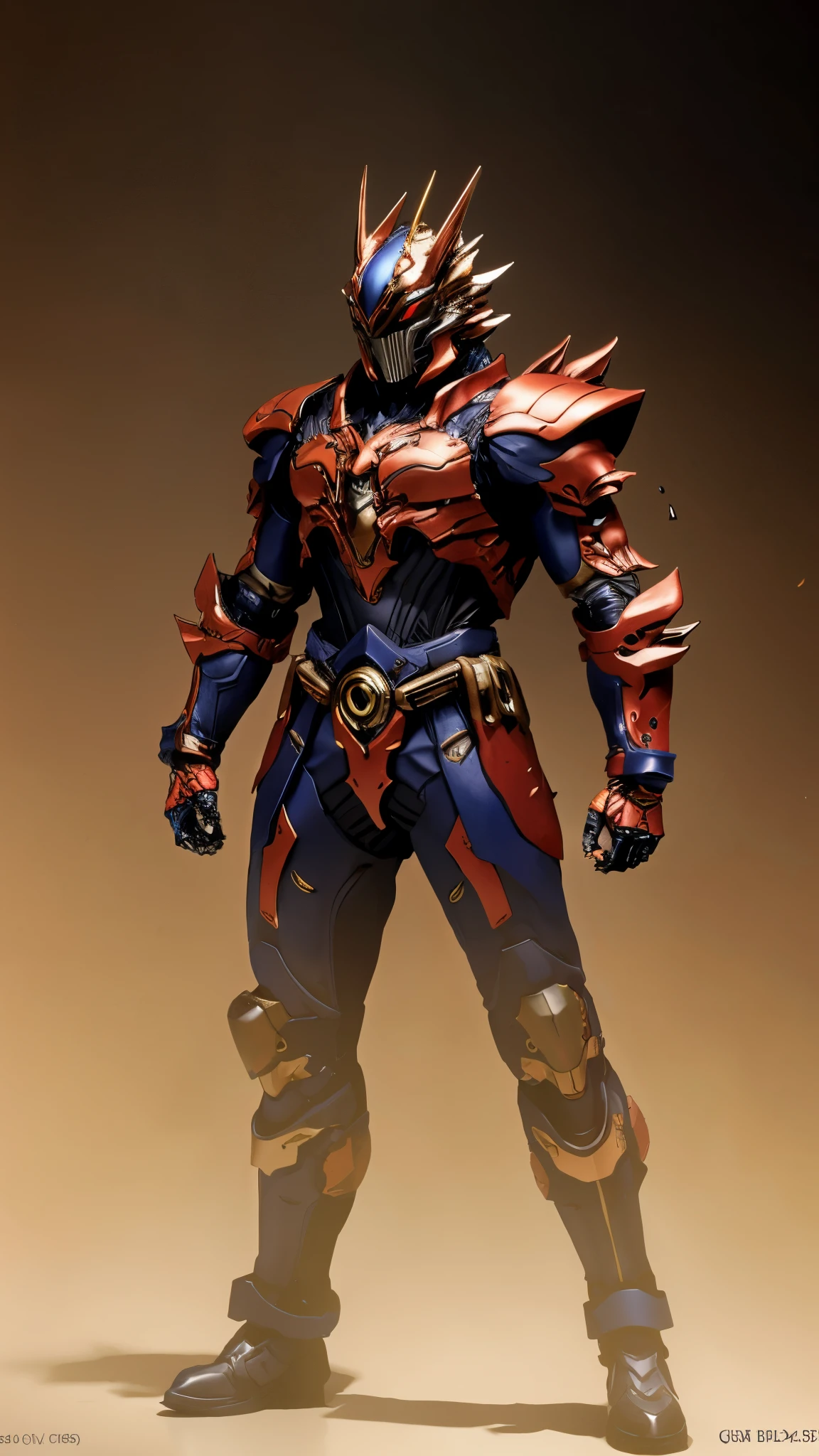 A man wearing a full-face helmet, a fantasy-style biotech armored combat suit, green eyes, (a composite layered chest armor), fully enclosed shoulder guards, matching arm and leg guards, the belt is adorned with fangs biting into gemstone, (the color scheme is primarily white with red and blue accents), the design balances heavy with agility, a high-tech bio-mecha armor, (Armor Concept Inspired by Wolf, stand on the top of a skyscraper in a futuristic sci-fi city), this character embodies a finely crafted fantasy-surreal style armored hero in anime style, exquisite and mature manga art style, (battle damage, element, plasma, energy, the armor glows), ((male:1.5)), metallic, real texture material, dramatic, high definition, best quality, highres, ultra-detailed, ultra-fine painting, extremely delicate, professional, perfect body proportions, golden ratio, anatomically correct, symmetrical face, extremely detailed eyes and face, high quality eyes, creativity, RAW photo, UHD, 32k, Natural light, cinematic lighting, masterpiece-anatomy-perfect, masterpiece:1.5