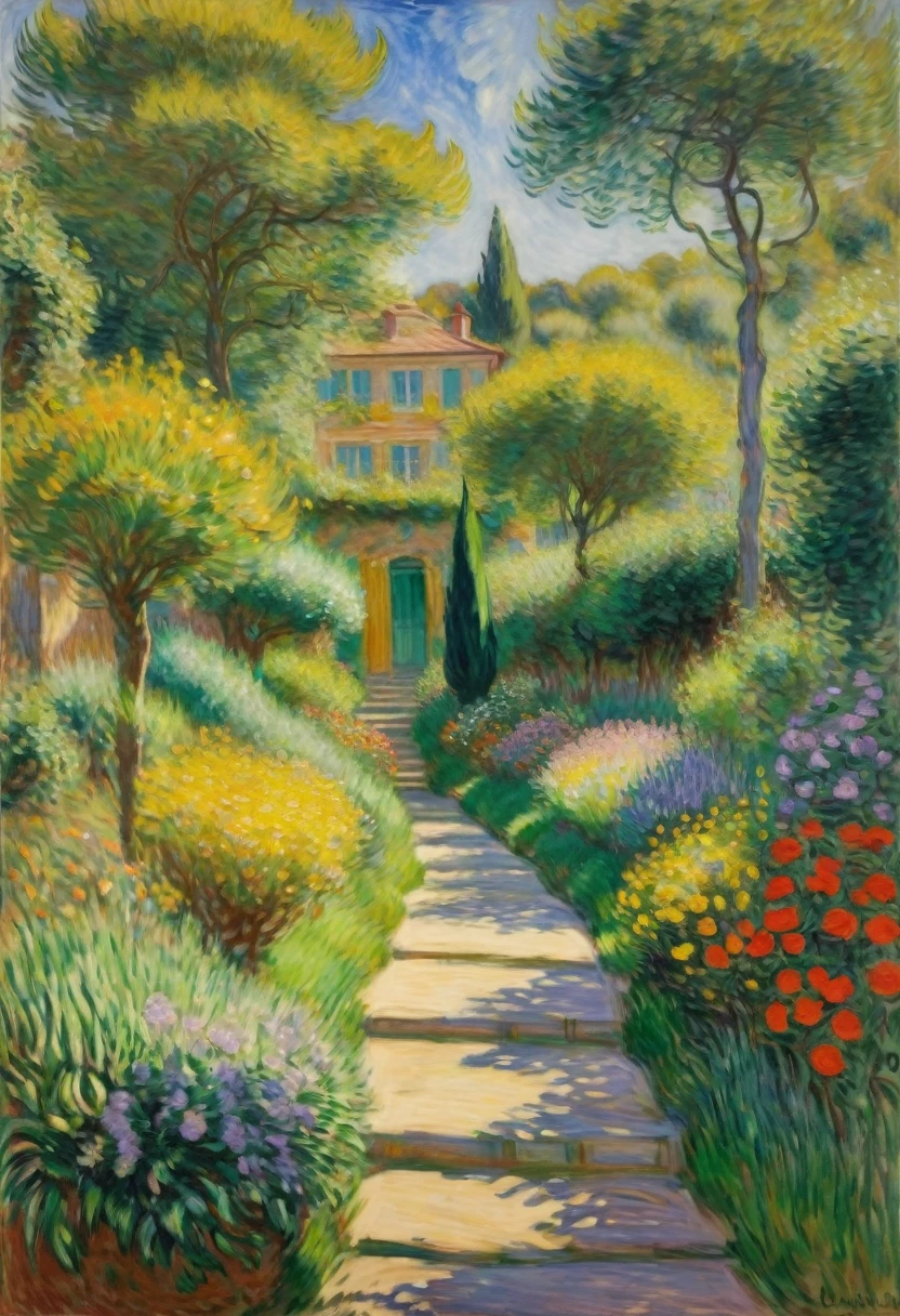by Claude Monet and Pierre Bonnard, best quality, masterpiece, very aesthetic, perfect composition, intricate details, ultra-detailed