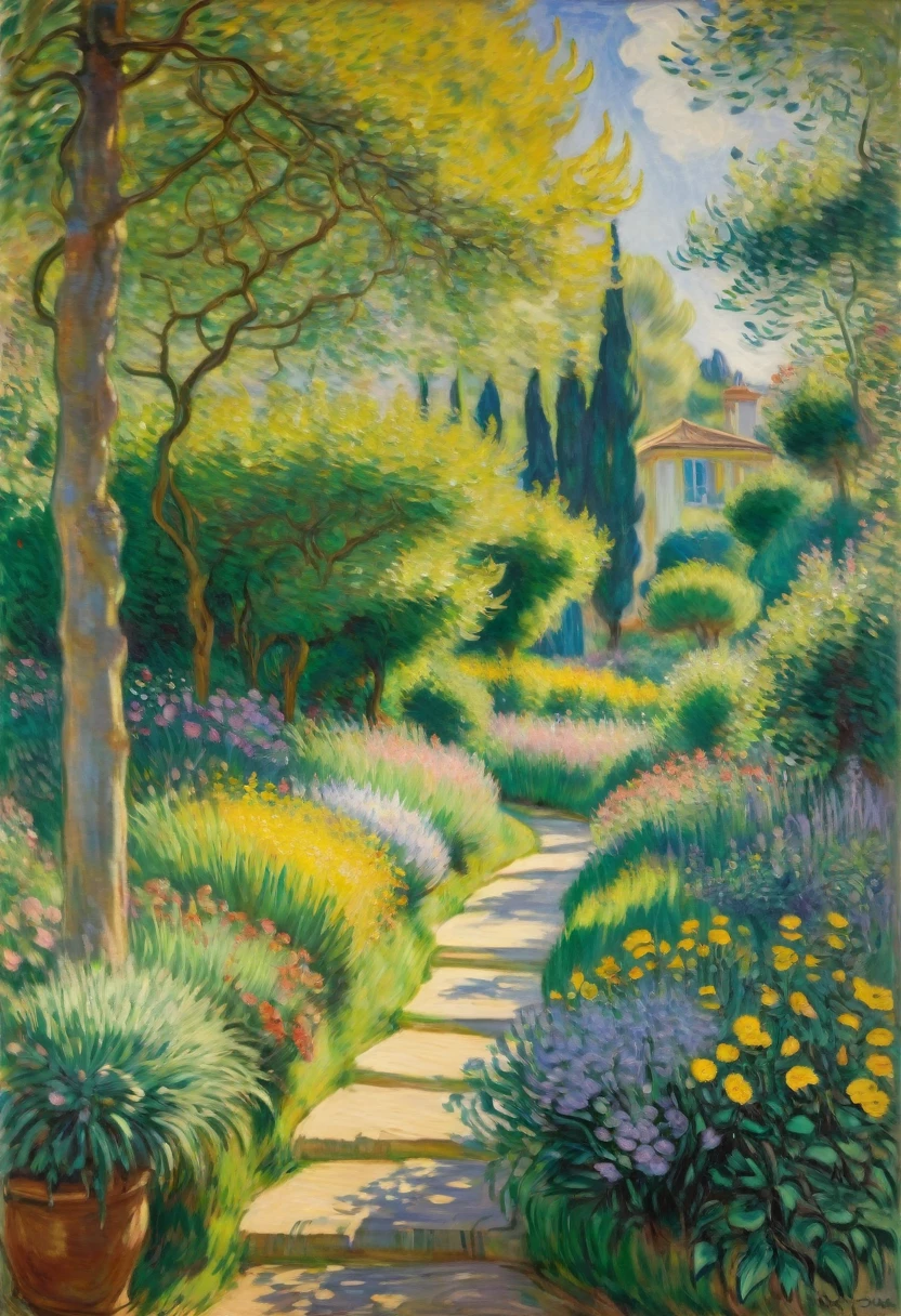 by Claude Monet and Pierre Bonnard, best quality, masterpiece, very aesthetic, perfect composition, intricate details, ultra-detailed