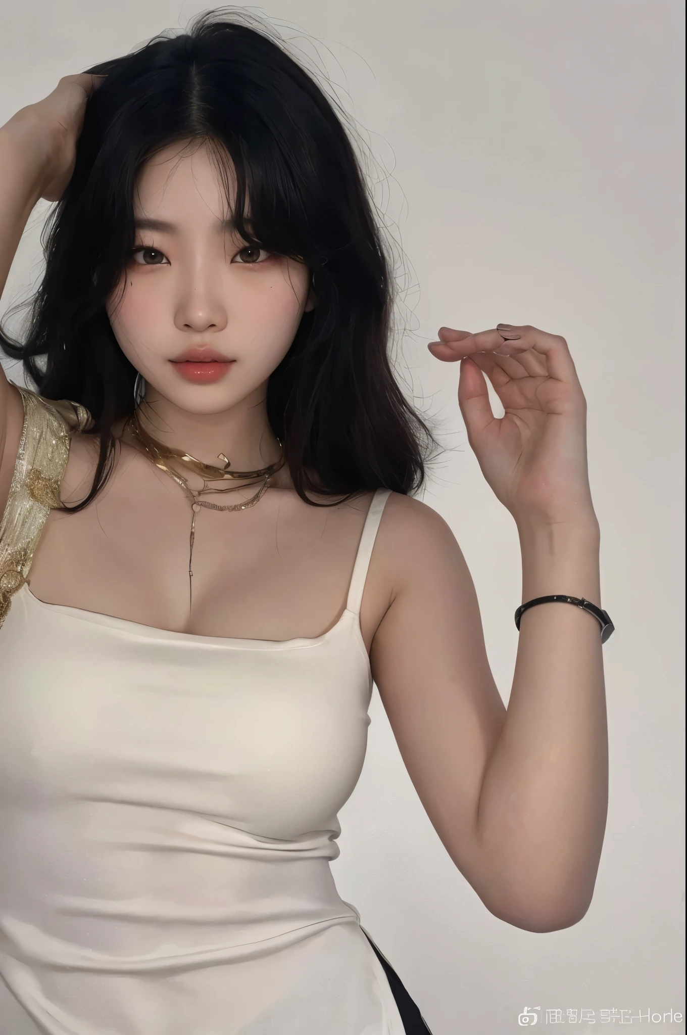 Asiatica, coreana, volumosos, fleshy lips, cabelo preto