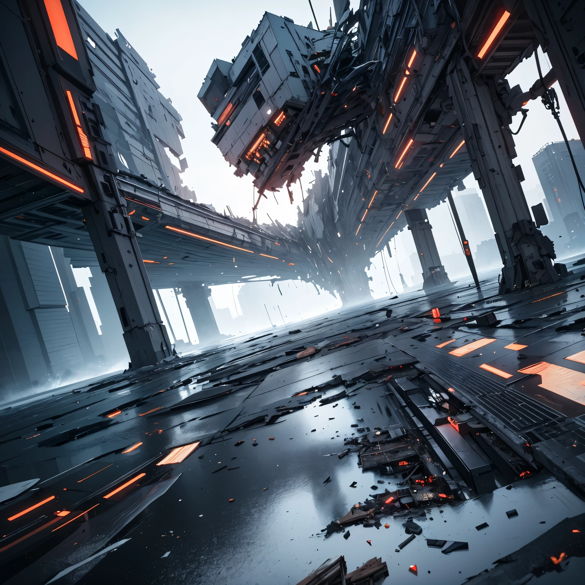 Wide-angle lens, 8K, best quality, glitch, Collapse, Superrealisticart