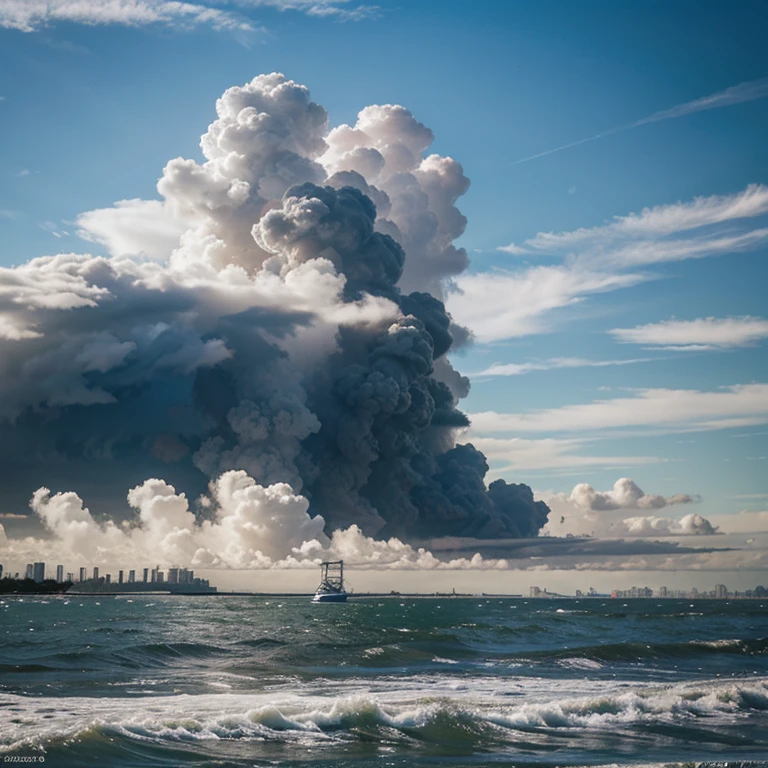 Ultra imagen. Nube casa rio
