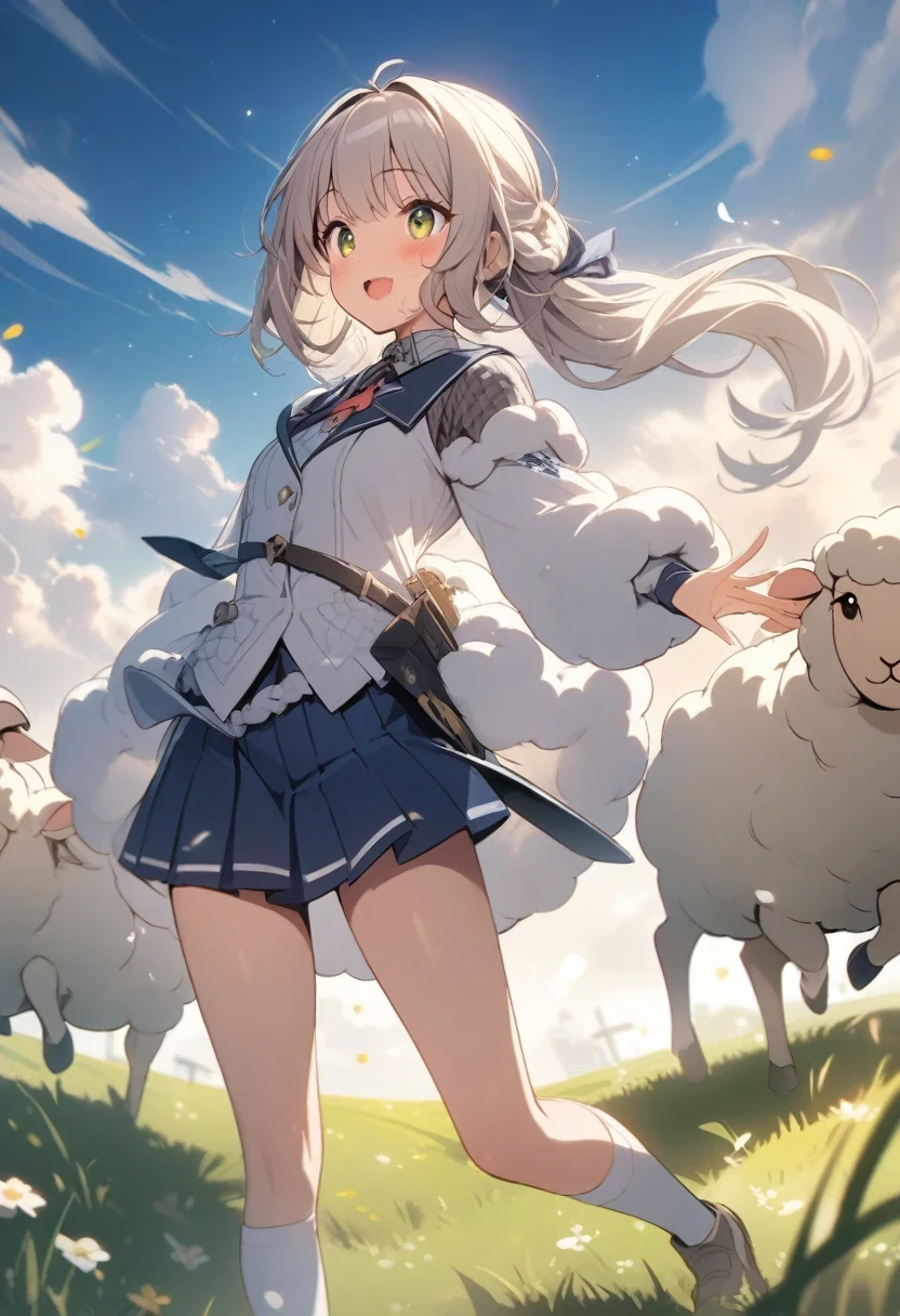 A girl,sheep'trumpet, Rich colors, ,Eyeliner, Black transparent clothes, Red, open air, Rose, night, ruins, Butterfly,rest, (cheongsam), (view from below), (put your arms behind your back), (Wild lift), Thin dress, Crotch cutout,red lips,Acting cute,Close-up of feet,Soon,Complete foot,High heel,