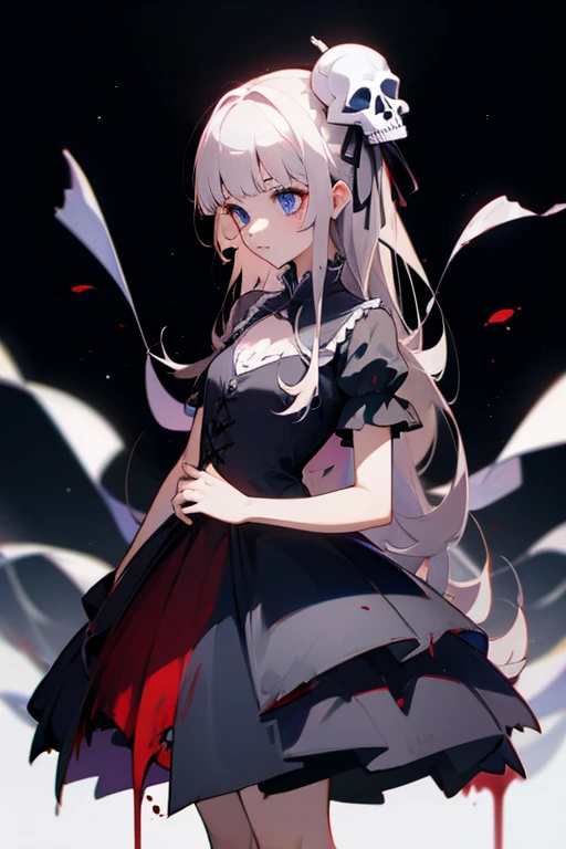 Skull  and blood dress magical girl