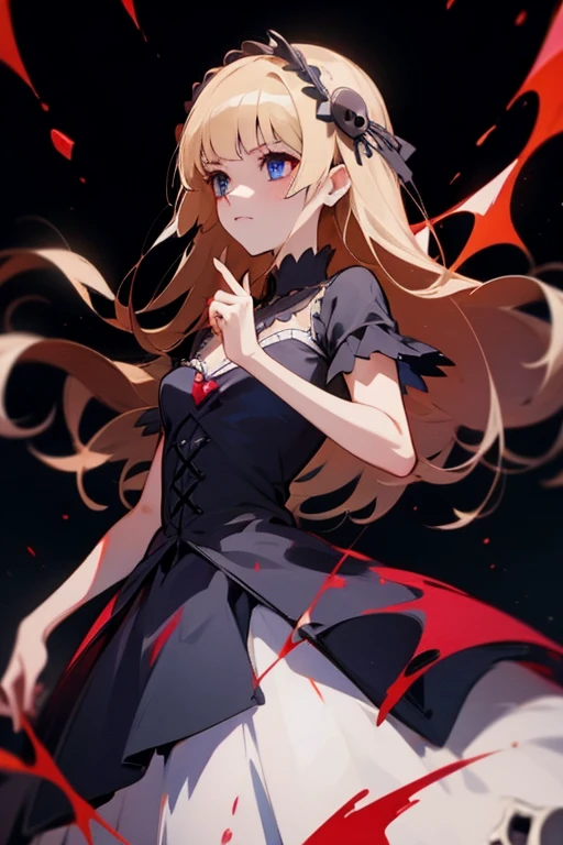 Skull and blood dress magical girl