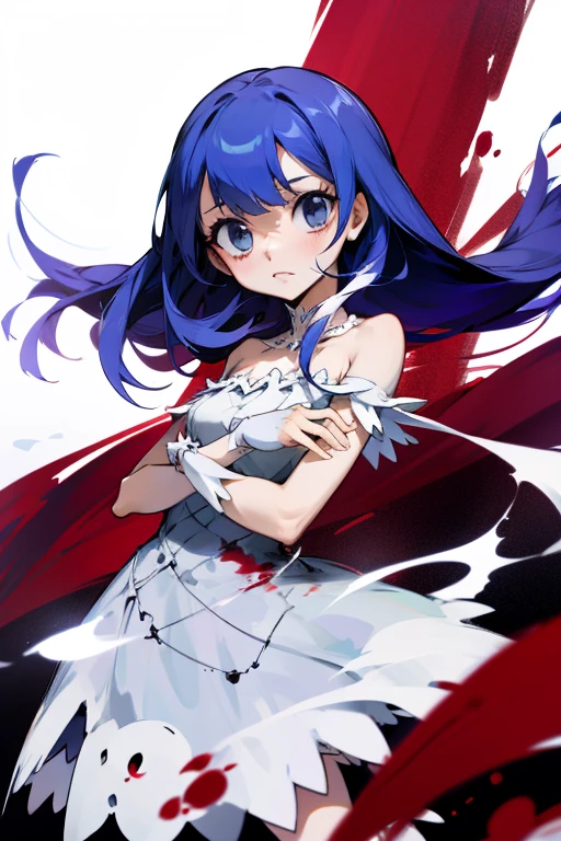 Skull  and blood dress magical girl