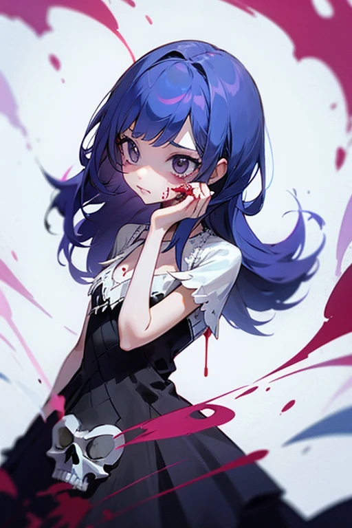 Skull and blood dress magical girl