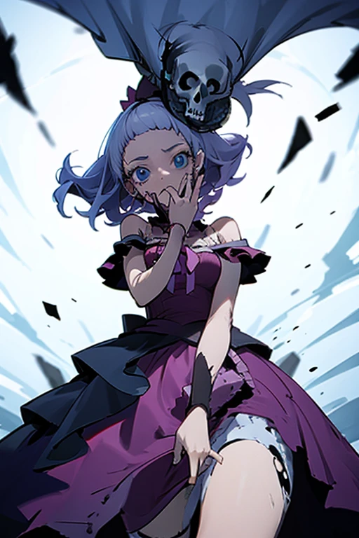 Skull  and blood dress magical girl