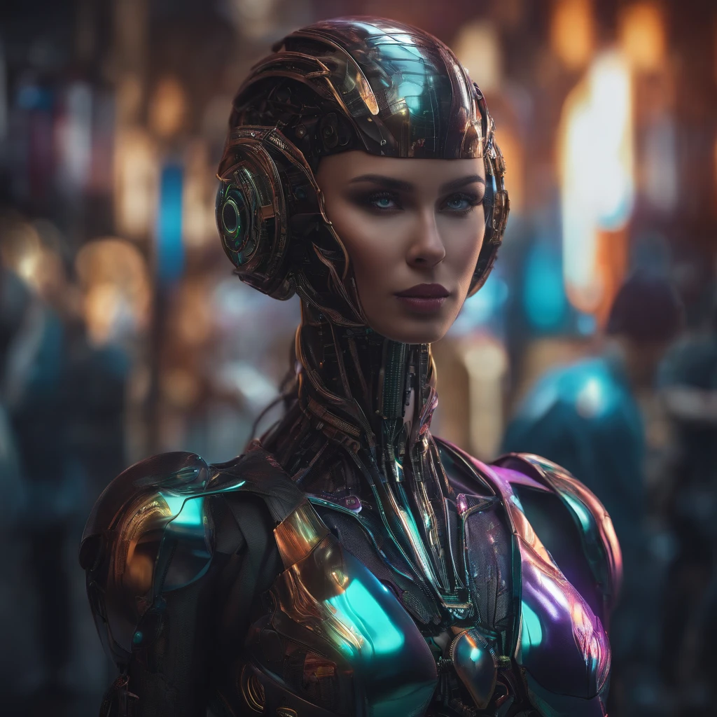 Create a realistic picture about making money using artificial intelligence