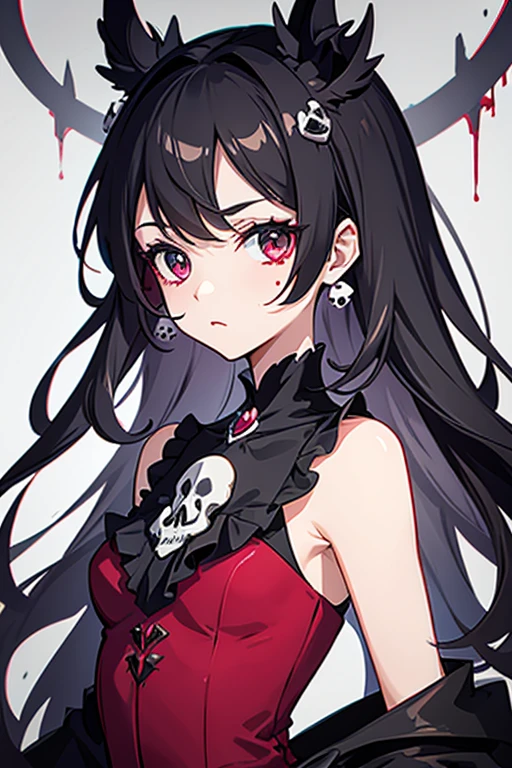 Skull and blood dress magical girl