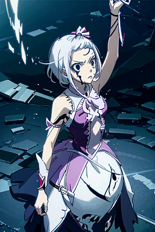 Skull  and blood dress magical girl