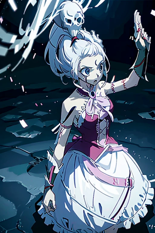 Skull and blood dress magical girl