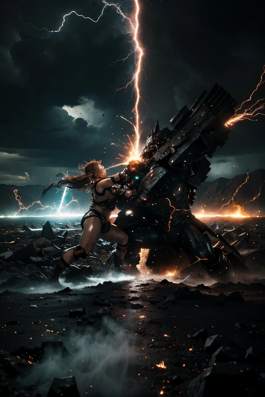 In the heart of chaos, amidst swirling torrents of energy, Gojo and Sukuna, two titans of power, clash in a battle that shakes the very foundations of reality. With each move, the air crackles with intensity, and the ground trembles beneath their feet. Sparks fly as their opposing forces collide, leaving devastation in their wake. Witness the raw power and unyielding determination as these two formidable adversaries engage in an epic struggle for supremacy