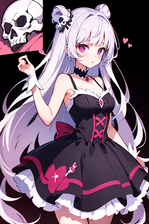 Skull  and blood dress magical girl