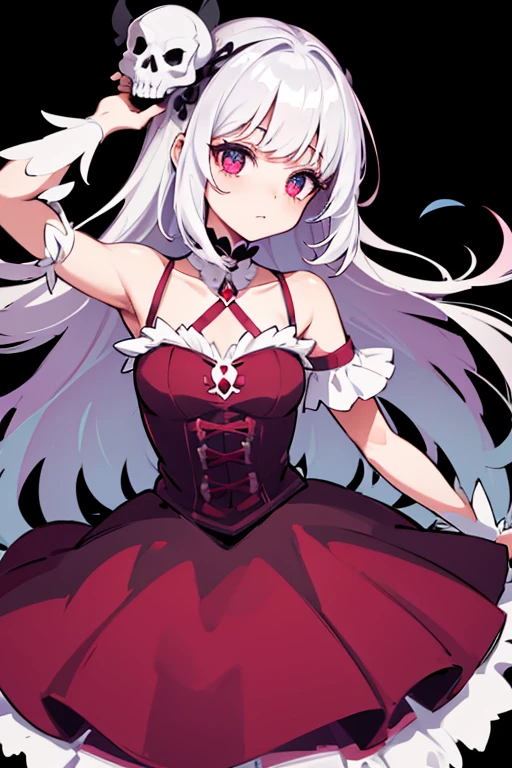 Skull  and blood dress magical girl