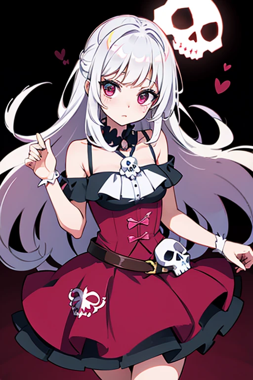 Skull and blood dress magical girl